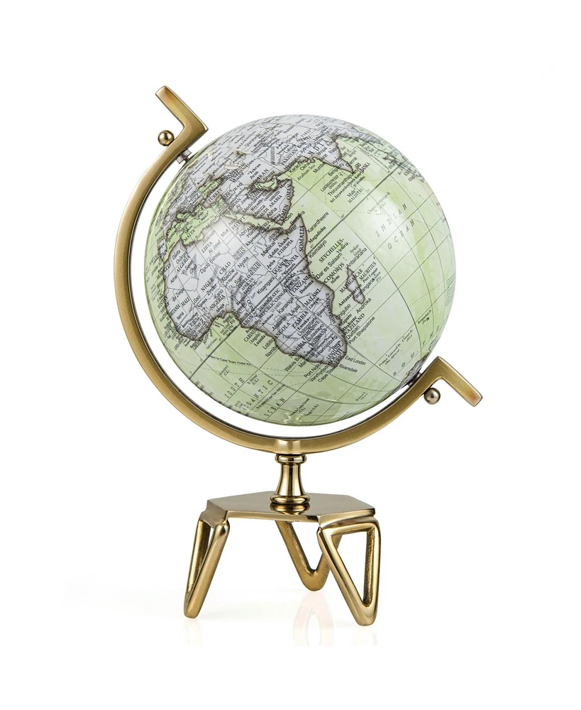 Slickblue Educational Geographic World Globe with Triangle Metal Stand