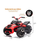 Simplie Fun Eye-Catching Kids' Electric Car with Bluetooth, Suspension, and Safety Certifications