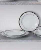 Noritake Dinnerware, Austin Platinum 5 Piece Place Setting, Service for 1