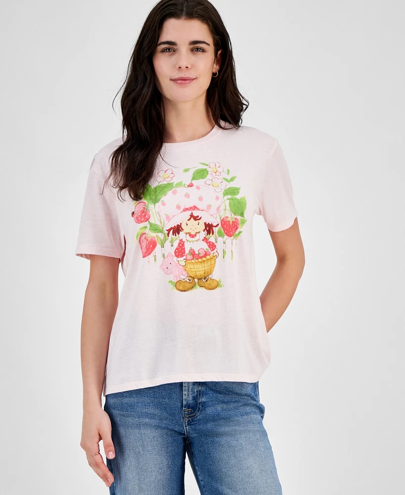 Love Tribe Juniors' Strawberry Shortcake Crewneck Tee