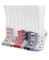 Muk Luks Women's 10 Pack Low Cut Socks