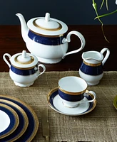 Noritake Odessa Cobalt Gold Sugar Creamer Set