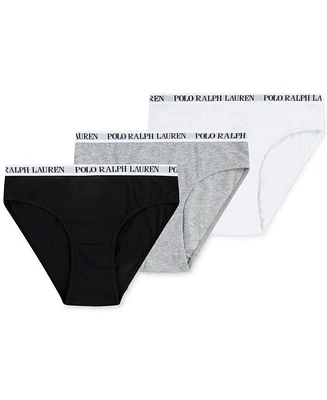 Polo Ralph Lauren Big Girls Bikini Briefs, Pack of 3