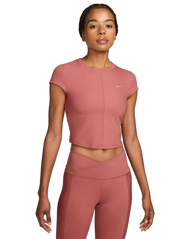 Nike Women's One Fitted Rib Dri-fit Cropped Top