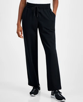 Id Ideology Women's High-Rise Straight-leg Fleece Sweatpants, Created for Macy's