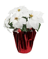 Northlight White Artificial Christmas Poinsettia 13.75"