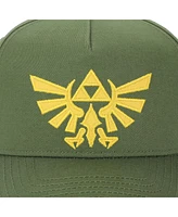 The Legend of Zelda Men's Embroidered Hyrule Kingdom Logo Green Adjustable Baseball Hat