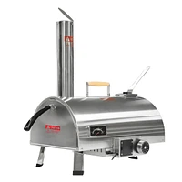 12" Portable Rotatable Wood Fired Pizza Oven