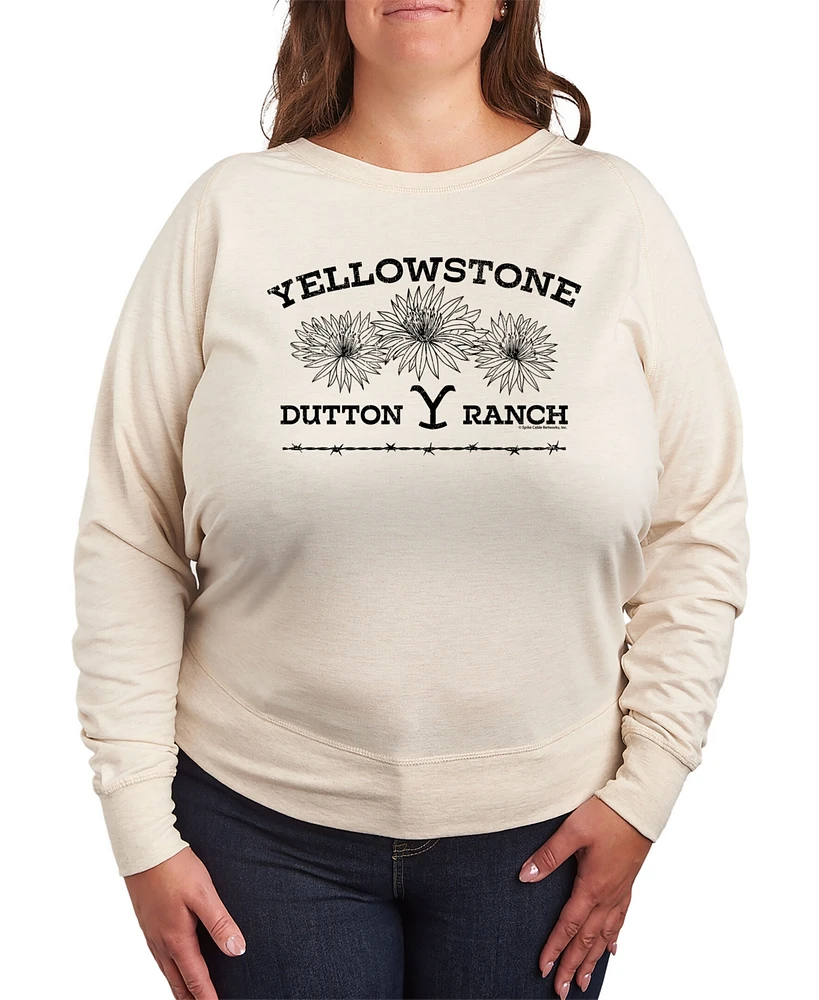 Hybrid Apparel Yellowstone Wildflowers Plus Graphic Pullover