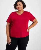 Id Ideology Plus Solid Essentials Active Tee, Created for Macy's