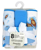 Tendertyme Baby Boys and Girls 8 Piece Hooded Bath Towel Wash Cloth Set