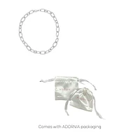 Adornia Silver Chunky Link Necklace