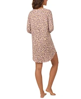 Cuddl Duds Women's Printed Long-Sleeve Sleepshirt