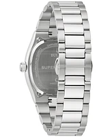 Bulova Men Super Seville Stainless Steel Bracelet Watch 38mm