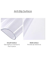 Yescom 48" x 36" Clear Rectangle Pvc Floor Mat Protector for Hard Wood Floor Home Office Chairs