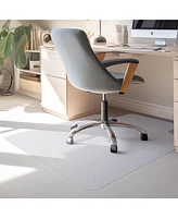 Yescom Office Desk Chair Mat for Carpets Low Pile 36" x 48" Pvc Floor Mat Protector with Lip Eco-friendly 48" x 36" Computer Chair