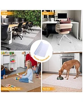 Yescom 48x36" Rectangle Pvc Floor Mat Studded Back 2.5mm for Low Pile Carpet Home Office Chairs