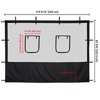 Yescom 4 Pcs Easy Pop Up 10 ft Canopy Tent Mesh Side Wall Netting Party Tent Shelter Sidewall