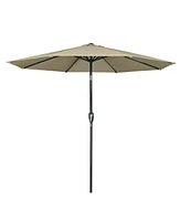 Yescom 9Ft UV50+ 3000PA Aluminum Patio Umbrella with Crank Tilt for Outdoor Table Sunshade Deck Yard Garden Pool Balcony