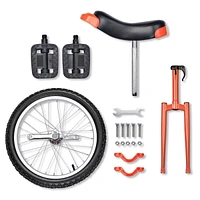 Yescom 18 In Wheel Outdoor Unicycle Skid-proof Tire Fitness Bicycle Balance Training for Adults Teenagers Kids, Orange