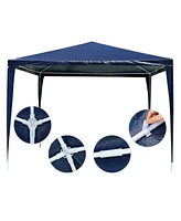 10'x10' Party Wedding Tent Canopy Outdoor Heavy Duty Gazebo Event w/ 4 Side Walls