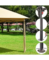 Yescom 11x11ft Pop-Up Gazebo Tent with Mesh Sidewall Canopy Shelter Outdoor Home Patio