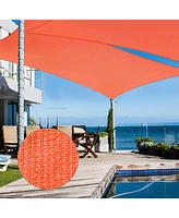 2 Pack 13x10 Ft 97% Uv Block Rectangle Sun Shade Sail Canopy Cover Net Patio