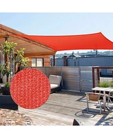 2 Pack 23x22 Ft 97% Uv Block Rectangle Sun Shade Sail Heavy Duty Canopy Outdoor