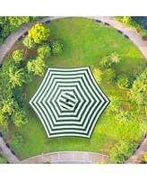 9 Ft Patio Umbrella Replacement Canopy Market Table Top Sunshade Cover Garden