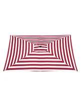 10x6.5 Ft Patio Umbrella Replacement Canopy Market Table Top Sunshade Cover Deck