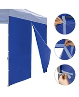 Instahibit Privacy Sidewall Zipper UV30+ Fits 10x10ft Canopy Camping 1 Piece