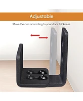 Yescom Adjustable Wall Mount Floor Guide Carbon Steel Sliding Barn Door Pack