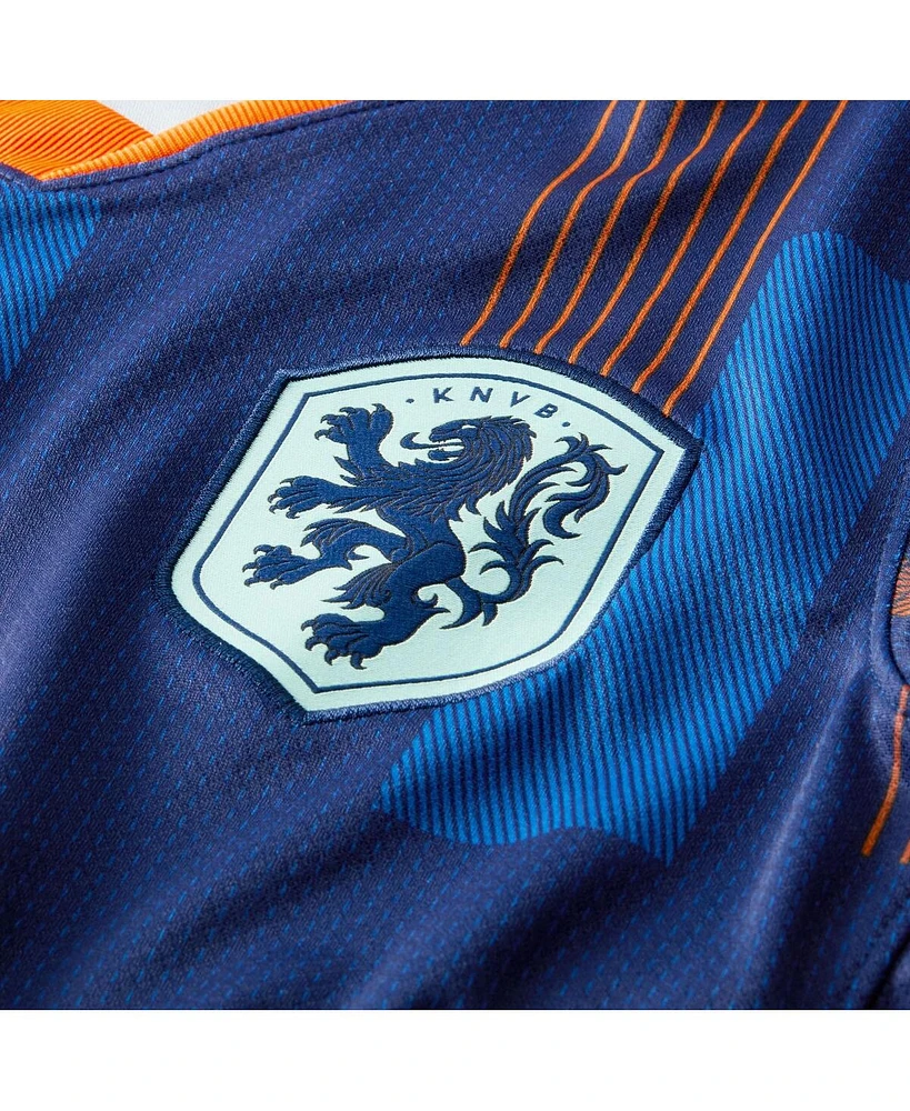 Nike Big Boys and Girls Blue Netherlands National Team 2024 Away Replica Jersey