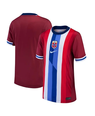 Nike Big Boys and Girls Red Norway National Team 2024 Home Replica Blank Jersey