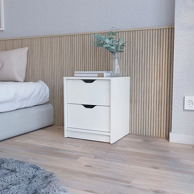 Fm Furniture Dillon 2 Drawers Nightstand