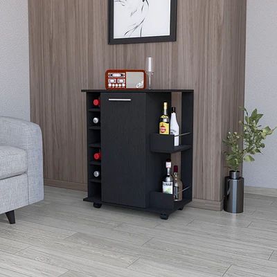 Fm Furniture Newport Bar Cart with Casters