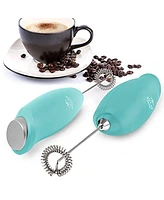 Zulay Kitchen Easy Use Frother Handheld Foam Maker - One Touch Milk