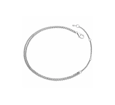 Lucy Quartermaine Double chain Drop Anklet