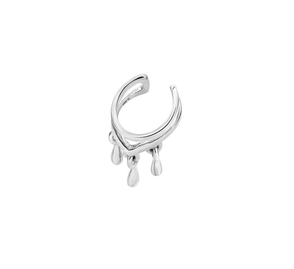 Lucy Quartermaine Tri Drop Ear Cuff