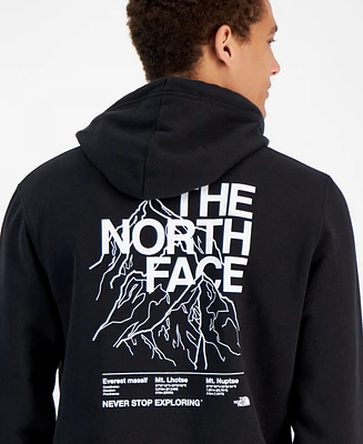 The North Face Men's Mountain Peaks Standard-Fit Printed Hoodie