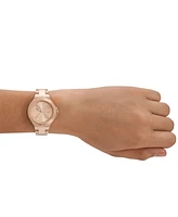 Dkny Women's Chambers Three-Hand Rose Gold-Tone Stainless Steel Watch 34MM - Rose Gold