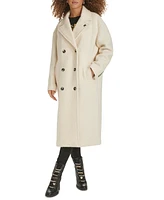 Karl Lagerfeld Paris Women's Double-Breasted Overcoat, Created for Macy's