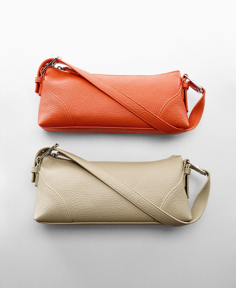 Mango Women's Buckle Detail Shoulder Bag