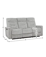 Homelegance White Label Borneo 81" Double Reclining Sofa