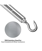 Triangle Sun Shade Sail Hardware Kit 304 Anti-Rust Stainless Steel Garden 2 Pack