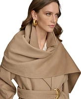 Donna Karan New York Women's Belted Scarf-Wrap Coat