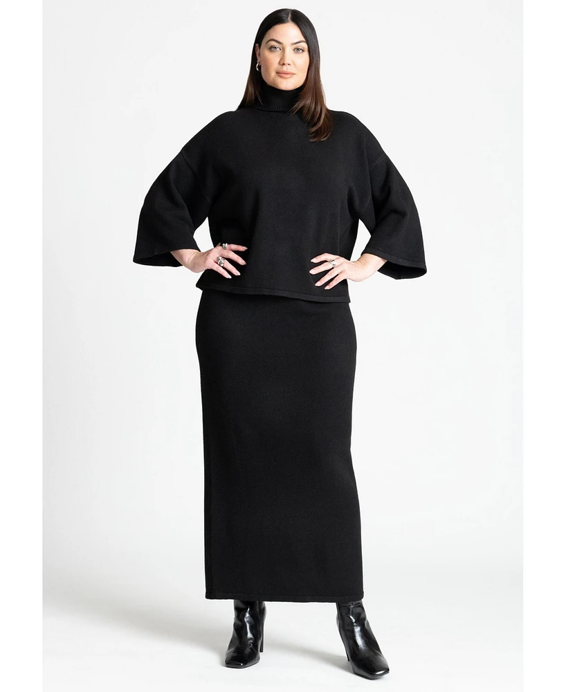 Eloquii Plus Size Sweater Maxi Skirt