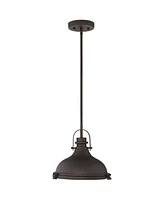 Possini Euro Design Verndale Bronze Dome Mini Pendant Light 11 1/2" Wide Farmhouse Industrial Rustic Urban Barn Fixture Dining Room House Entryway Bed