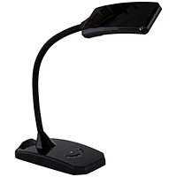 Ricky Modern Minimalist Desk Table Lamp with Usb Charging Port Led Gooseneck Adjustable Height 13.75" High Black Touch On Off Dimmer for Bedroom House