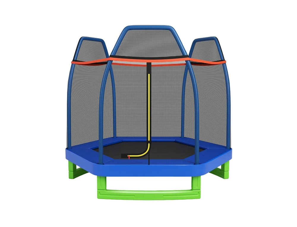 Slickblue 7 Feet Kids Recreational Bounce Jumper Trampoline